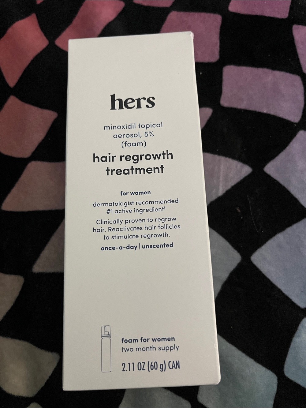 Minoxidil 5% Hair Regrowth Treatment Foam for Women - White